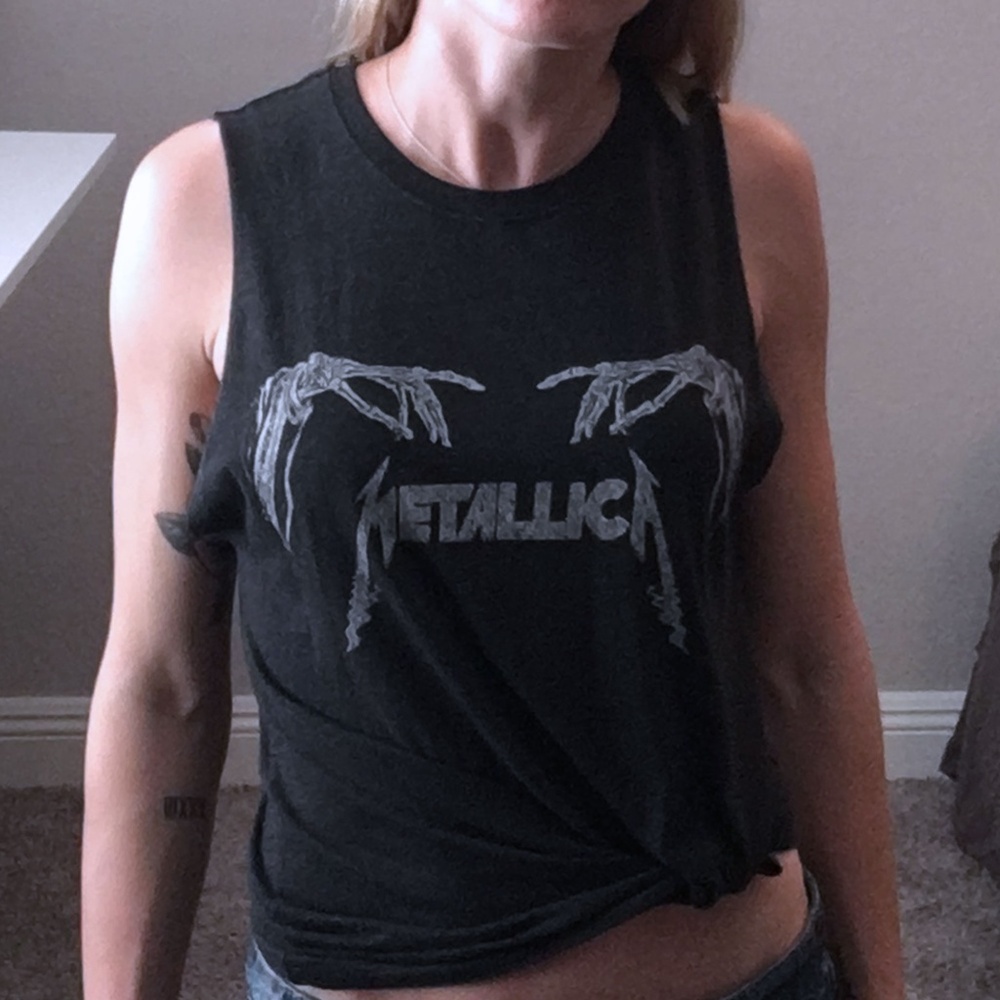 Charcoal Gray Metallica Tank